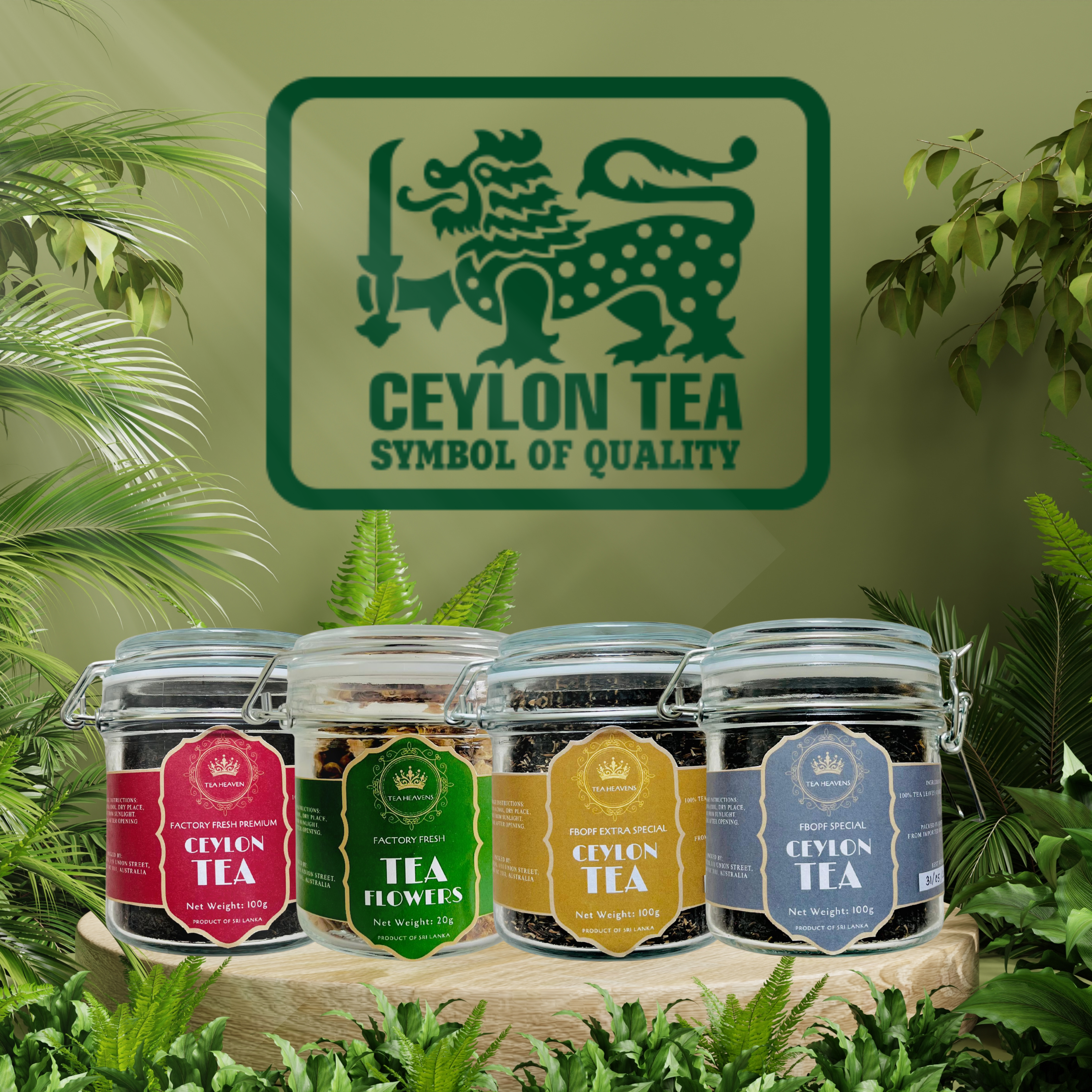 Premium Ceylon tea leaves - High quality FBOPF and Tea Flowers